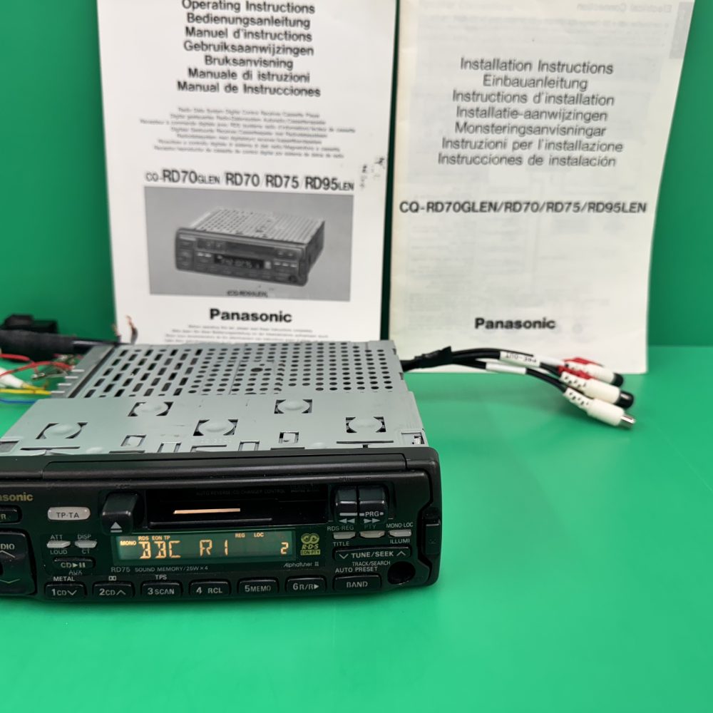 Panasonic Cq-Rd75 Old Vintage Radio Cassette Player Cd Changer Control Aux in