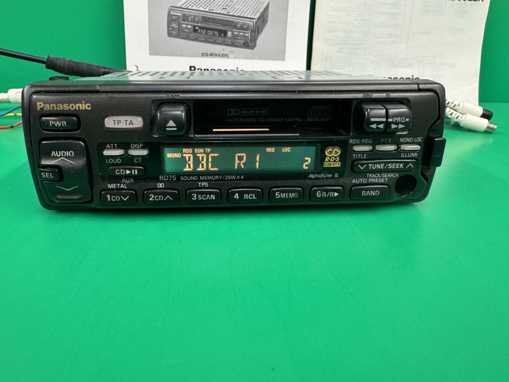 Panasonic Cq-Rd75 Old Vintage Radio Cassette Player Cd Changer Control Aux in - Image 3