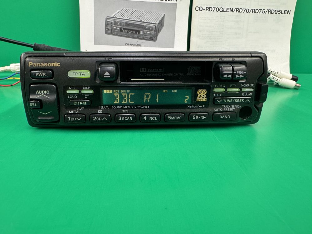 Panasonic Cq-Rd75 Old Vintage Radio Cassette Player Cd Changer Control Aux in - Image 4