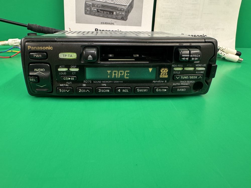 Panasonic Cq-Rd75 Old Vintage Radio Cassette Player Cd Changer Control Aux in - Image 5