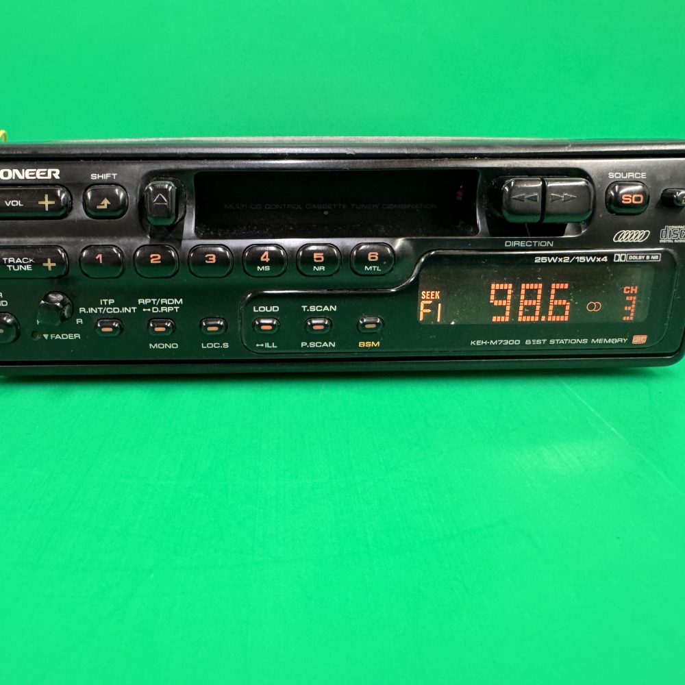 Pioneer old car radio cassette Keh-M7300 Classic with Cd changer control
