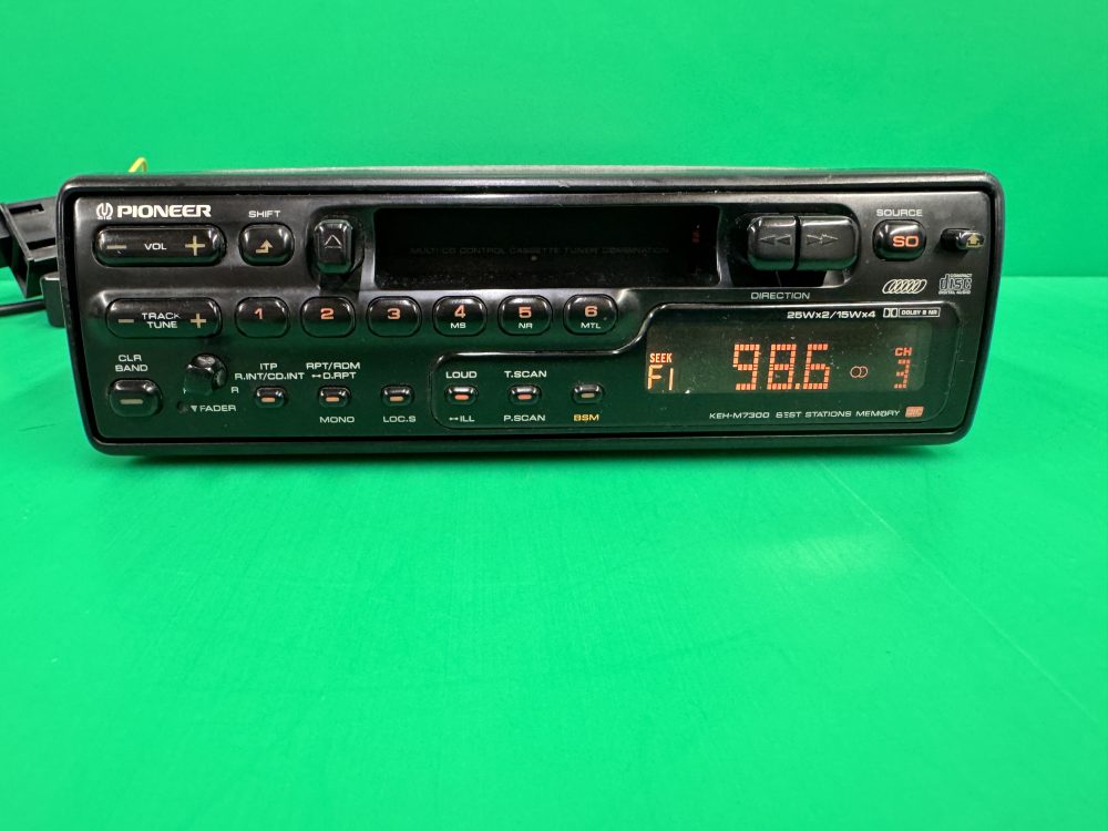 Pioneer old car radio cassette Keh-M7300 Classic with Cd changer control