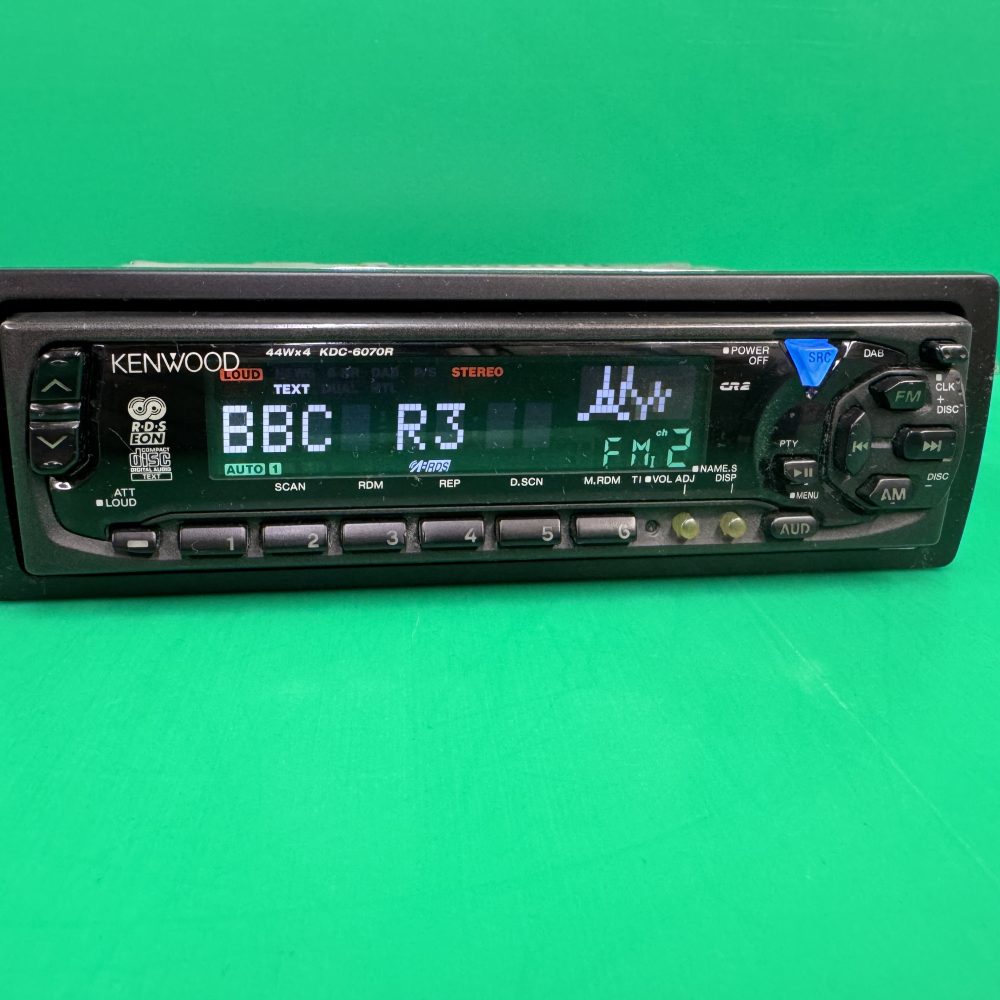 Old School Kenwood Car Radio Stereo Cd Player Kdc-6070r