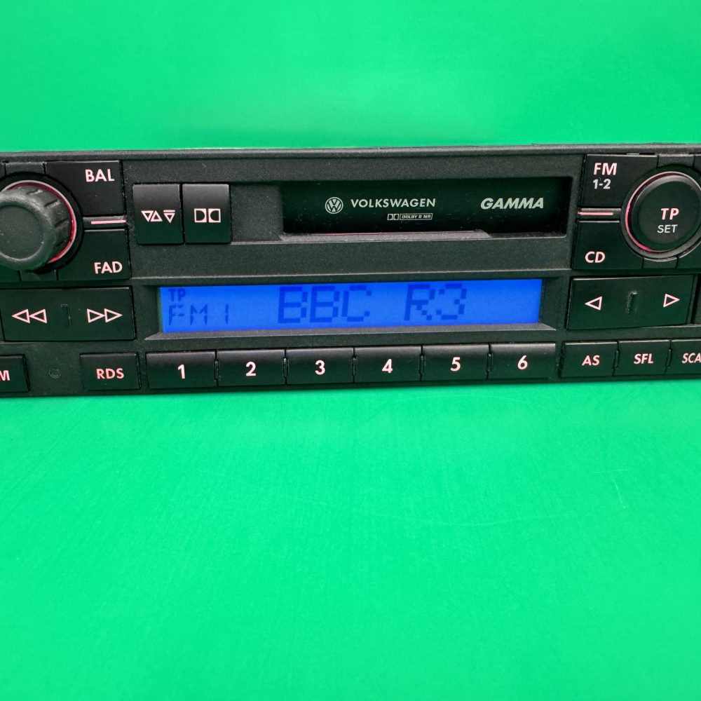 Vw Gamma old car radio cassette player with cd changer control