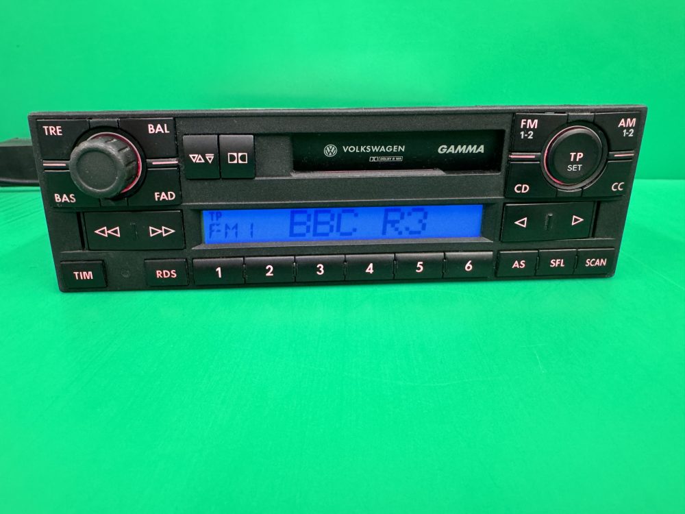 Vw Gamma old car radio cassette player with cd changer control