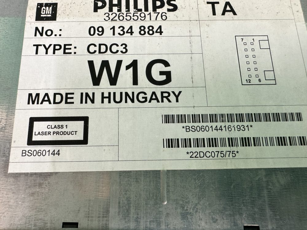 Philips 4 Disc Add On Car Cd Changer CDC3 Vauxhall etc - Image 5