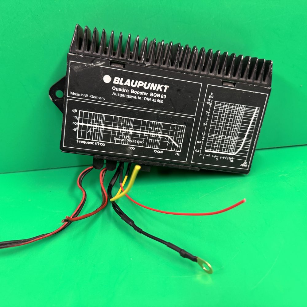 Blaupunkt Quadro Booster BQB 80 Old Classic Vintage Car Add On Amp Amplifier 4 Channel