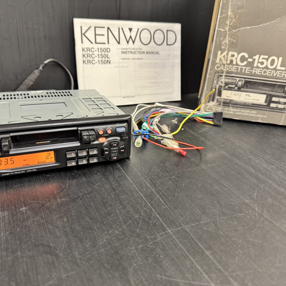 Kenwood Krc-150L old car radio cassette player boxed