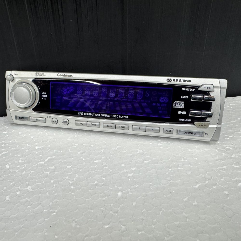 Goodmans Gce Dab car radio front face panel