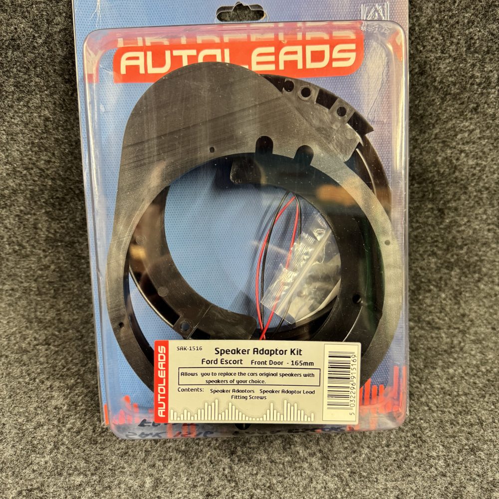 FRONT DOOR SPEAKER ADAPTOR ADAPTER KIT SAK-1516 PAIR 165MM 6.5" FOR FORD ESCORT
