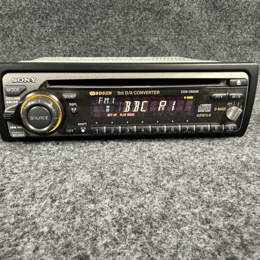 Sony Cdx-2500r retro 90s car radio CD player