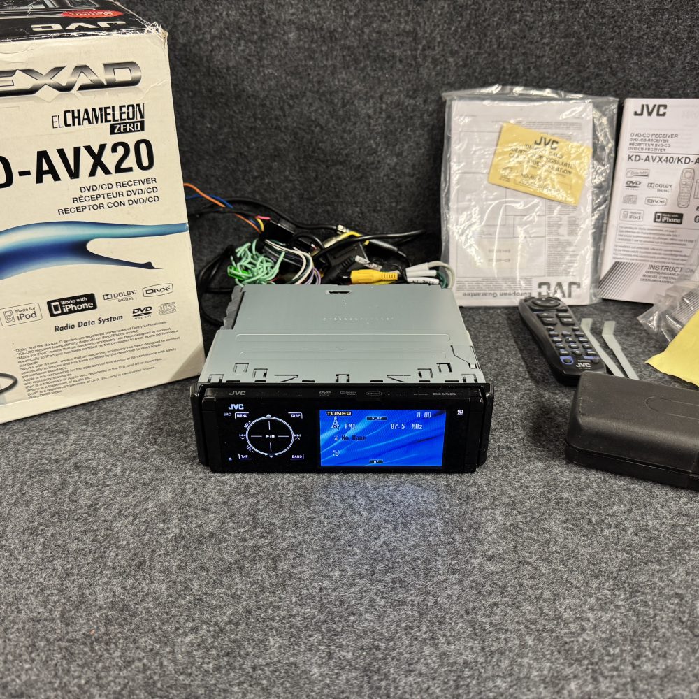 Jvc Kd-Avx20 EL Chameleon Zero Exad car Radio Cd media Player with cd control high spec