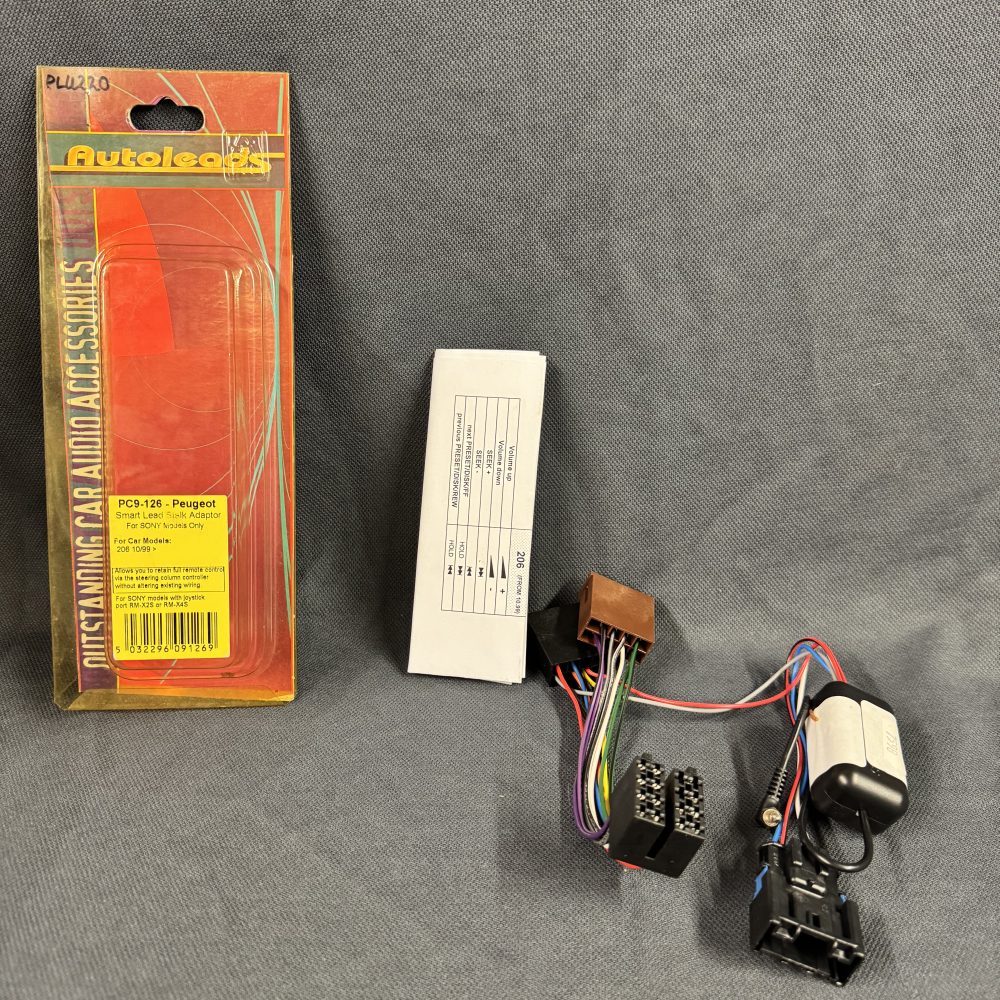 Autoleads Pc9-126 Steering stalk Adaptor Cable PEUGEOT 206 to Sony Car Stereo