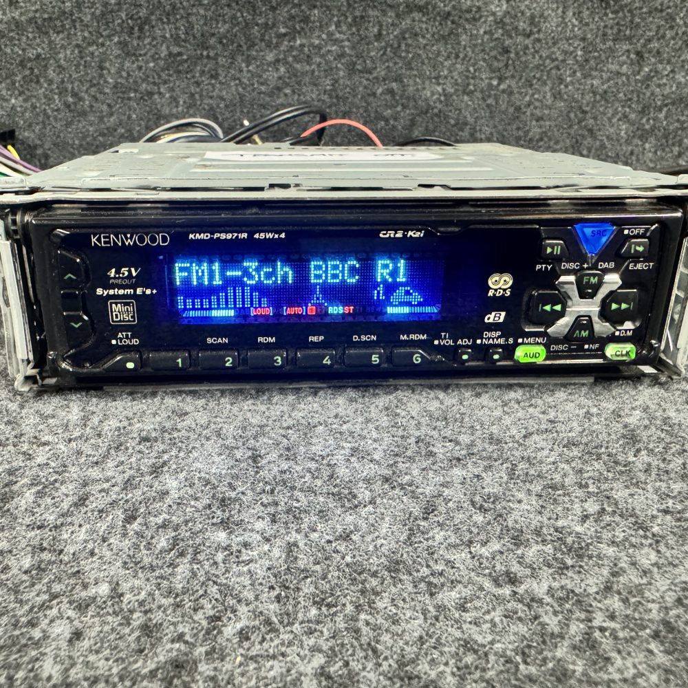 Old Classic Retro Rare Kenwood Mask Kmd-Ps971r Car Radio Stereo Mini-Disc Player