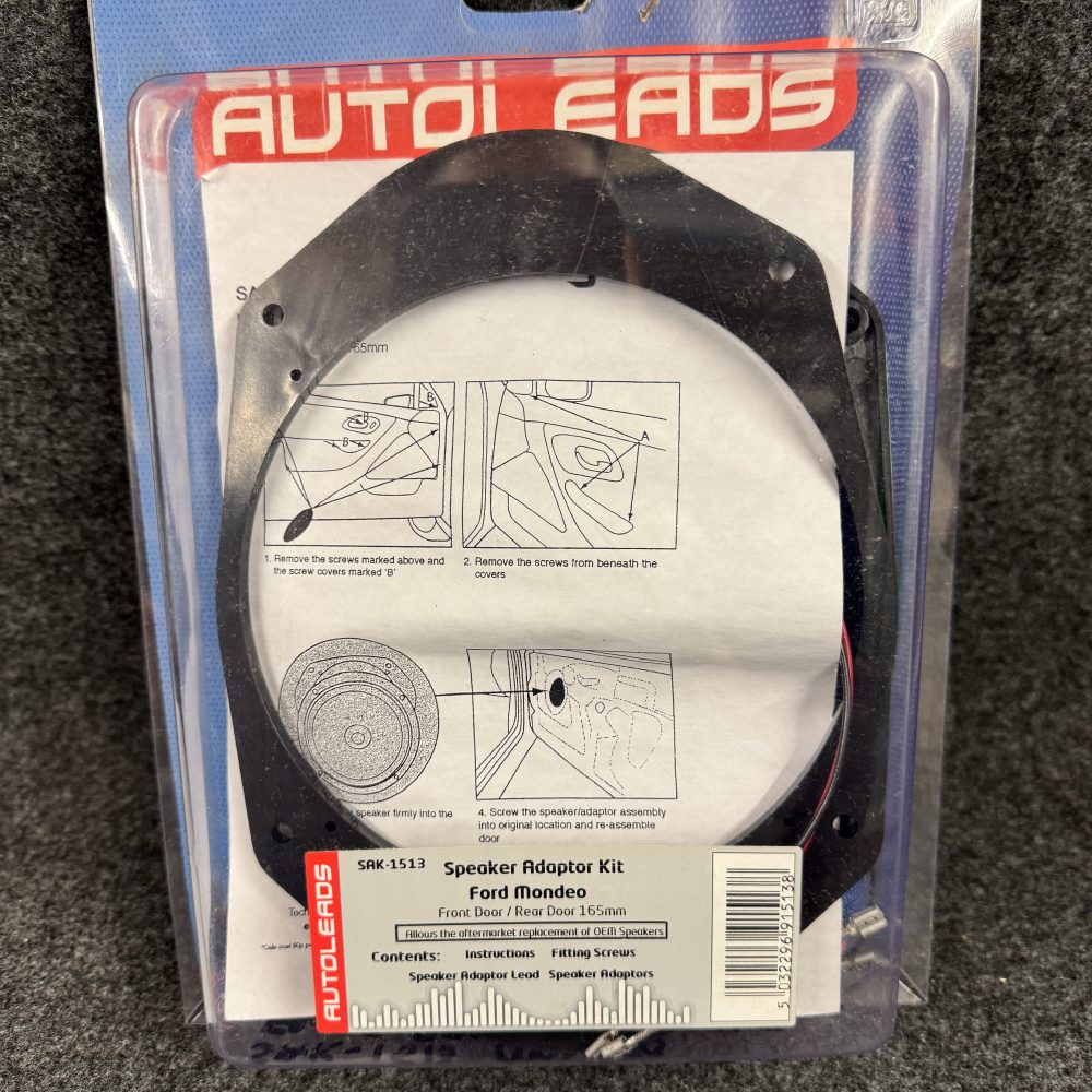 Ford Mondeo Car Radio Stereo Front / Rear Speaker adaptors 165mm with wiring