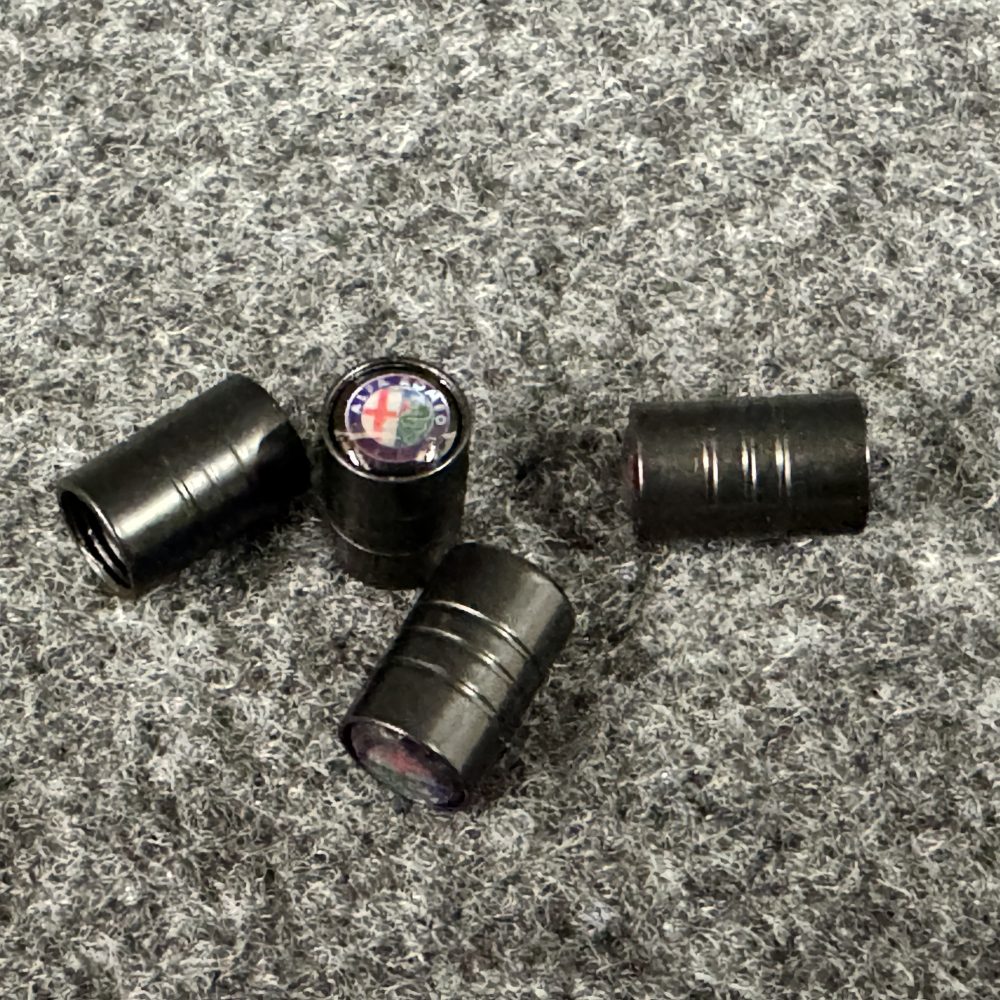 Set of x4 Alfa Romeo Tyre Dust caps