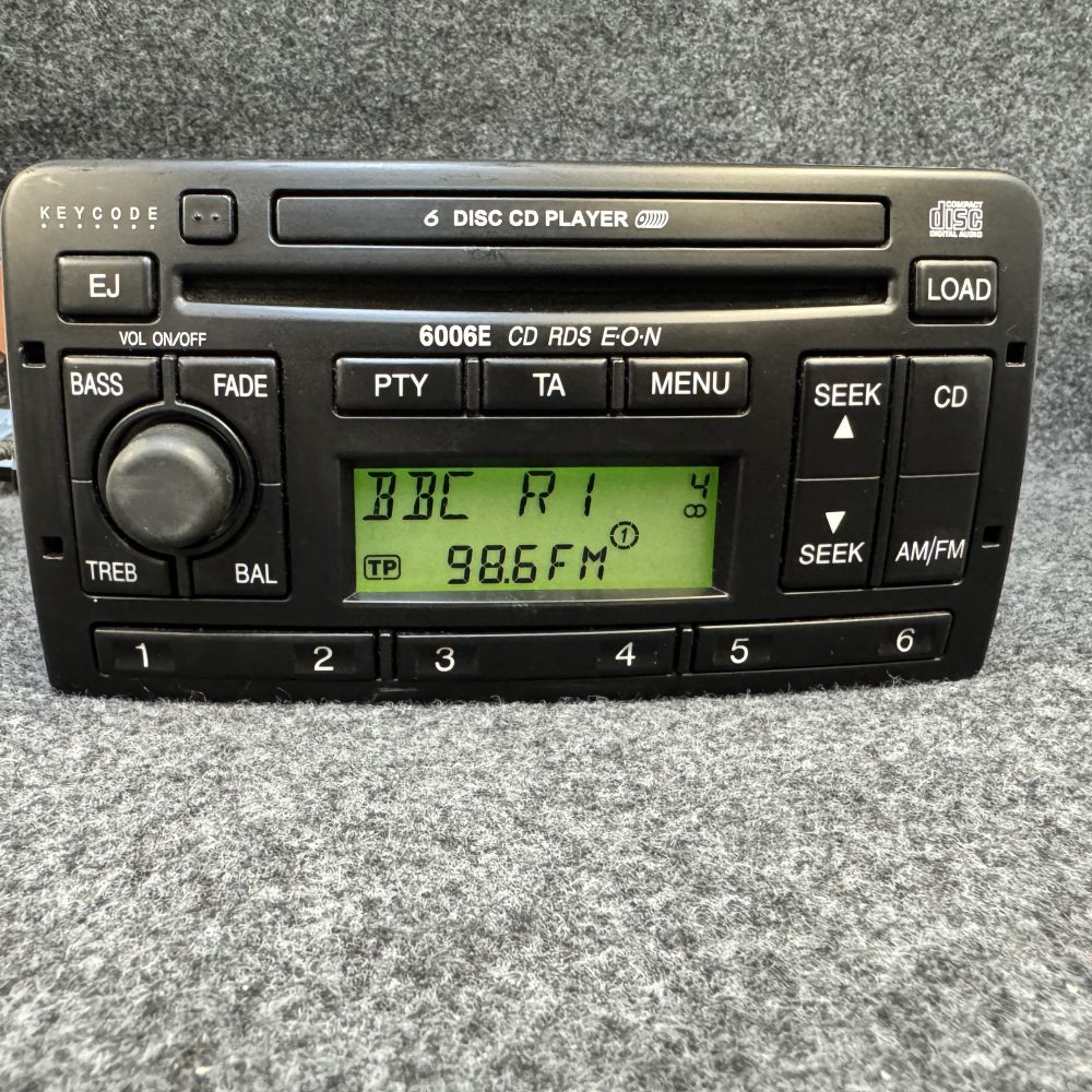 Ford 6006E Galaxy Mondeo Focus car Radio 6 disc Cd with code - Rare model