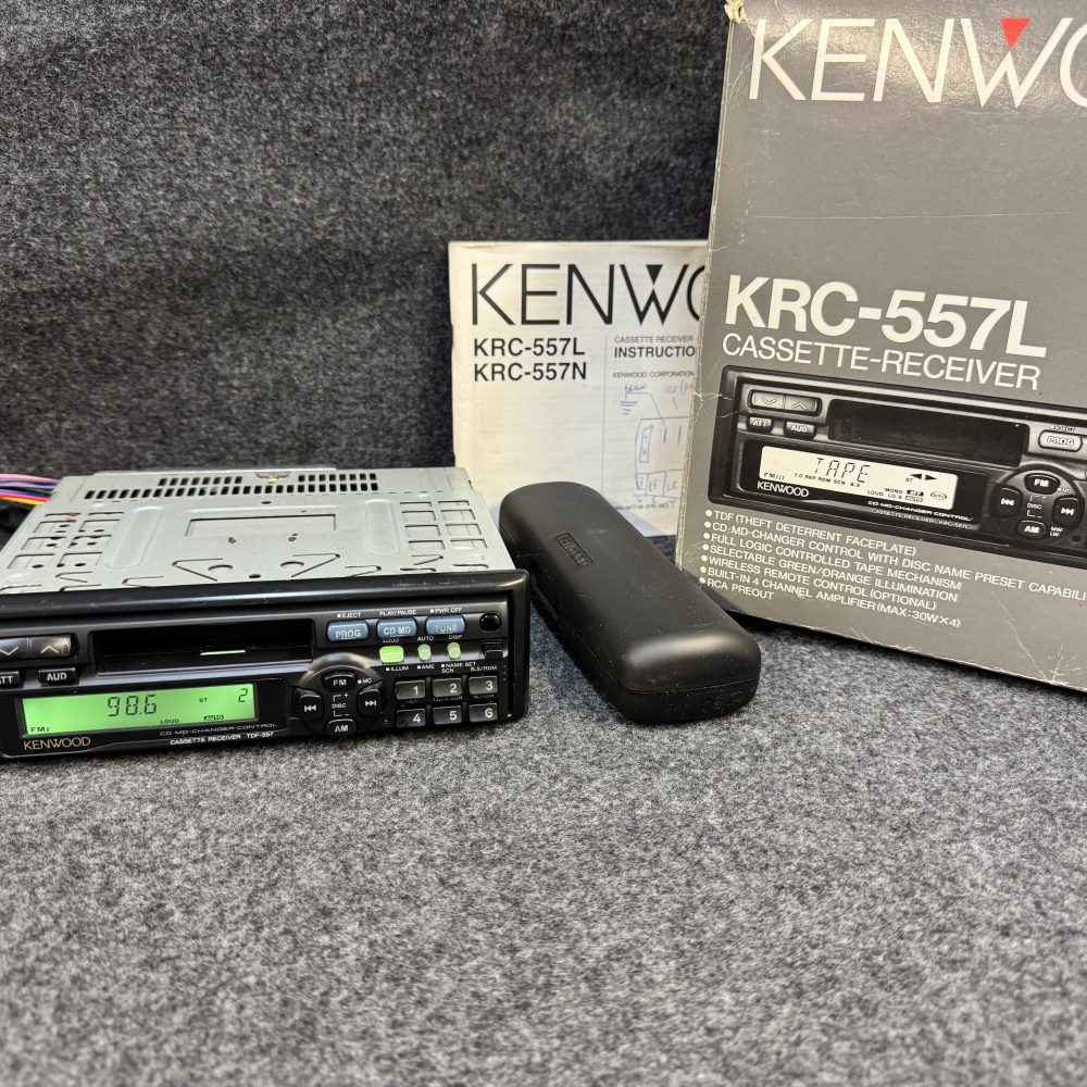 Kenwood Krc-557L old car radio cassette player Cd control boxed