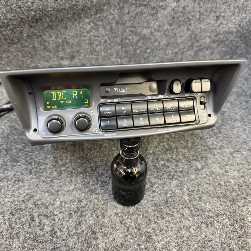 Old Classic Mk1 Fiat Punto Car Radio Cassette Player With Code 22DC710/64S