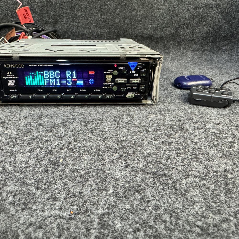 Old Classic Retro Rare Kenwood Mask Kmd-Ps970r Car Radio Stereo Mini-Disc Player