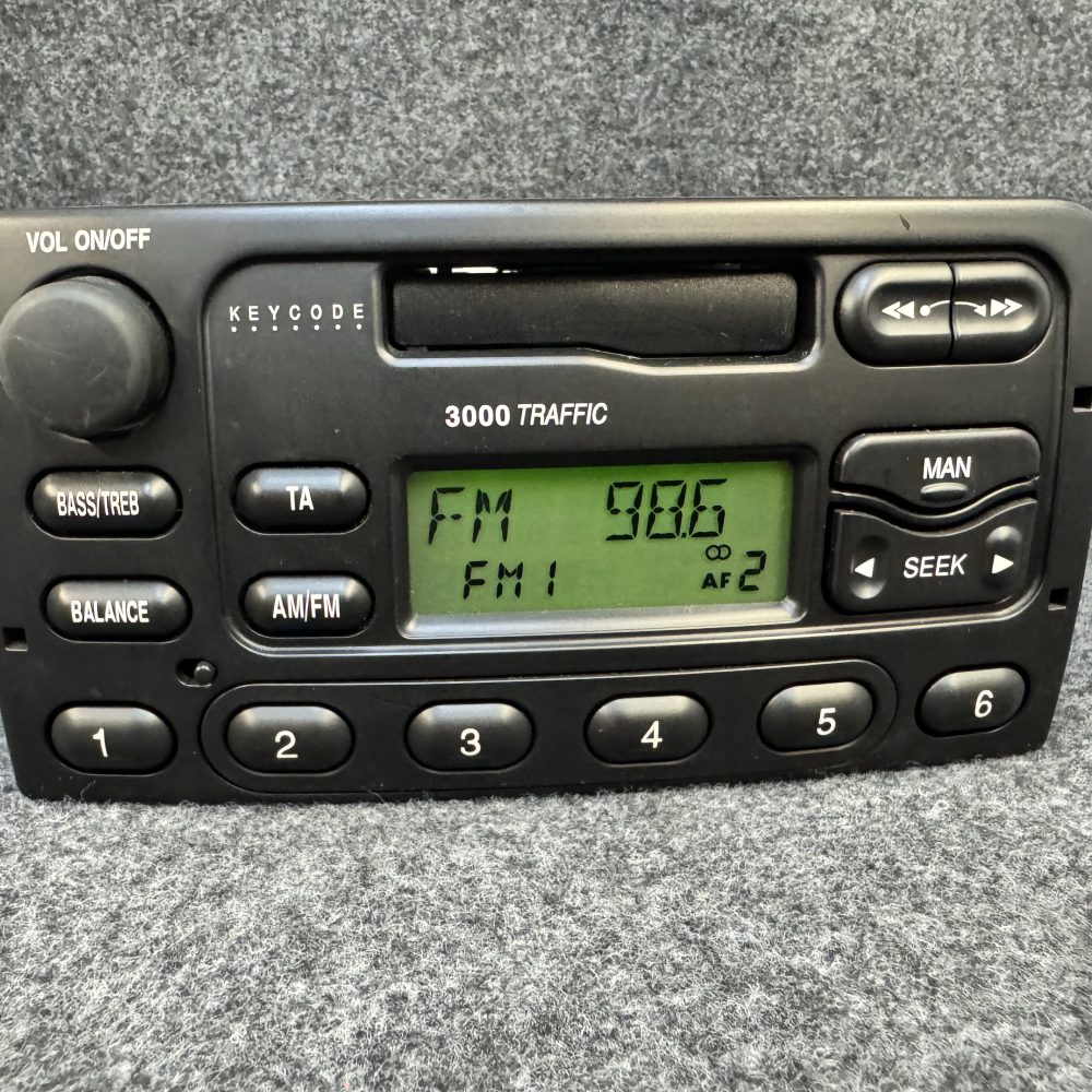 Ford 3000 Traffic car Radio Cassette with code - Transit Fiesta Focus