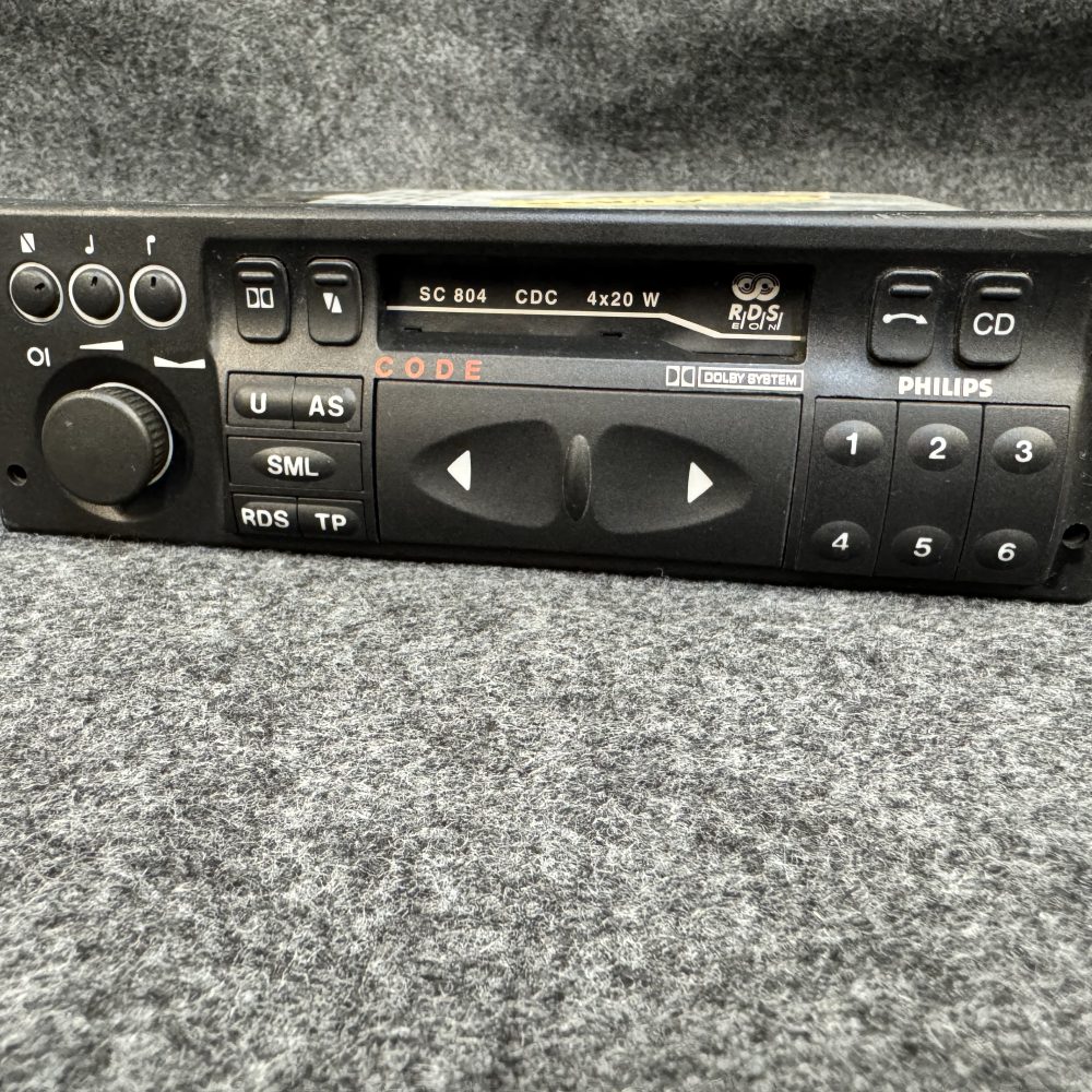 Vauxhall Philips Sc804 old car radio cassette player with cd control and code