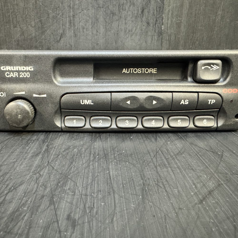 Vauxhall Grundig car200 old car radio cassette player and with code