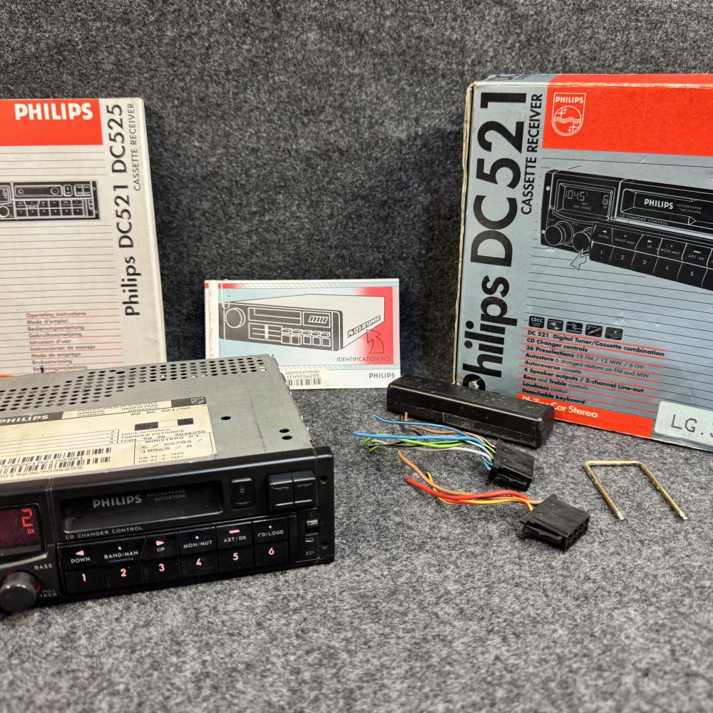 Old Classic Philips Dc521 Car Radio Stereo Cassette Player Cd Changer Control