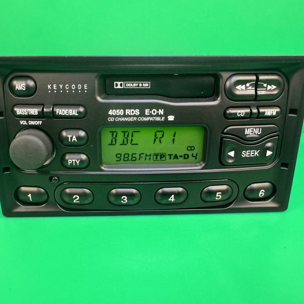 Ford 4050 Rds car Radio Cassette with code - Transit Fiesta Focus