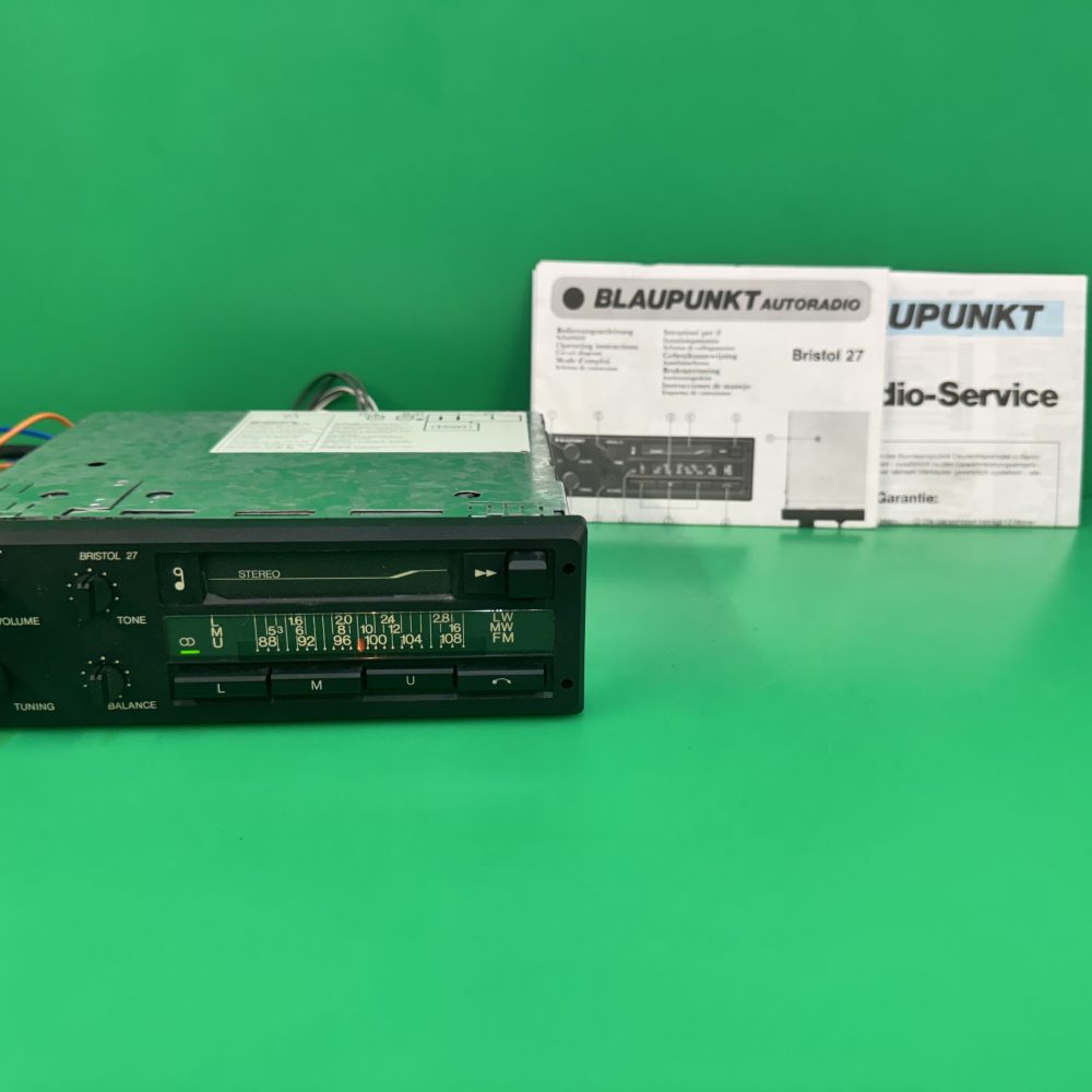 Blaupunkt Bristol 27 old car radio cassette player