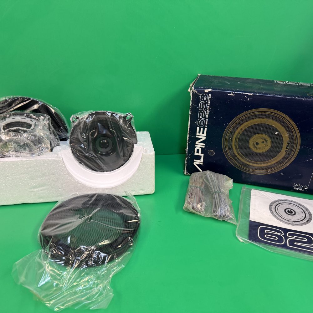Alpine 6258 speaker set Old Classic Vintage Speakers new old stock