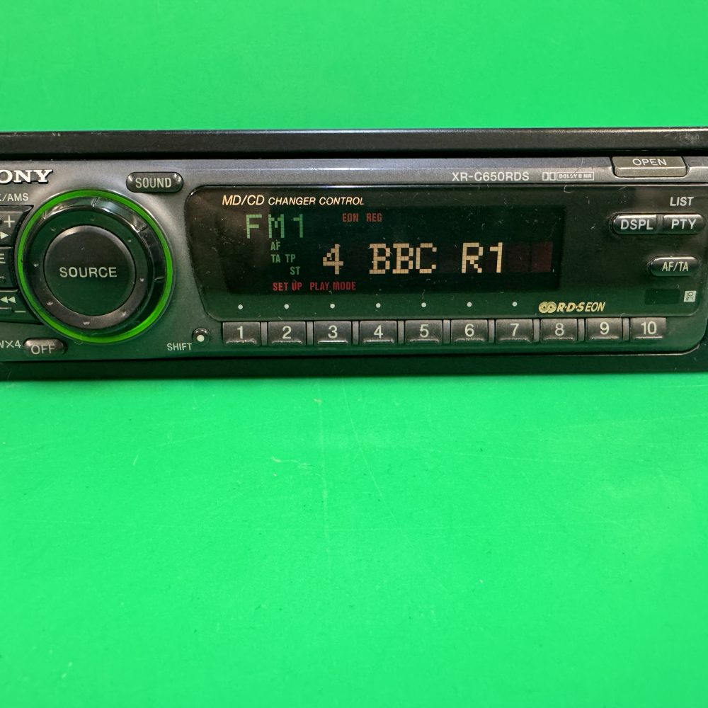 Sony Car Radio Cassette Player + Cd Changer Control Xr-C650rds old Classic