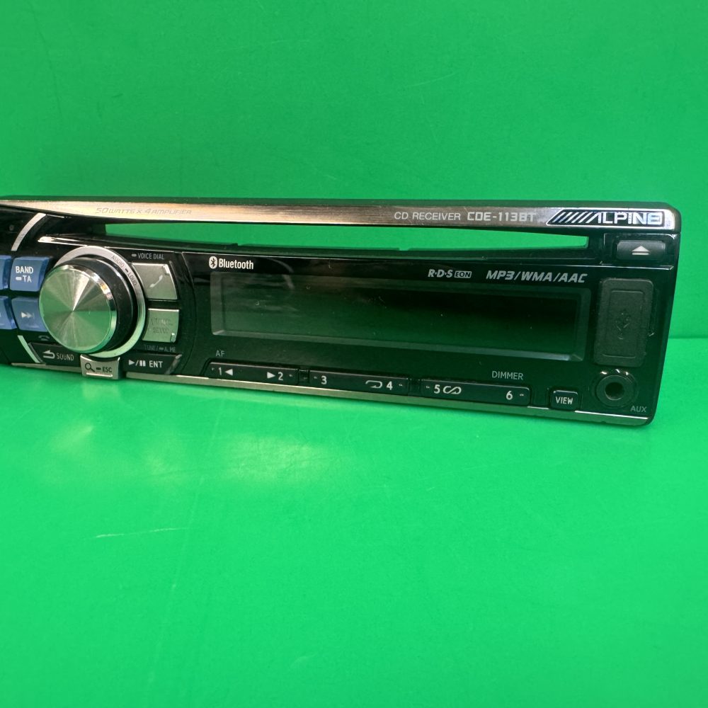 Alpine Cde-113bt  Cd Car Radio Stereo Face Only
