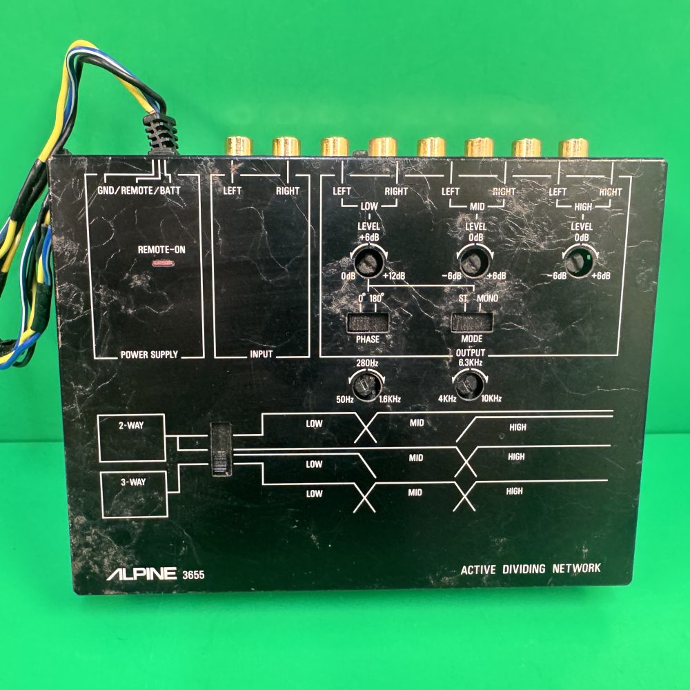 Alpine 3655 old retro Active Dividing Network