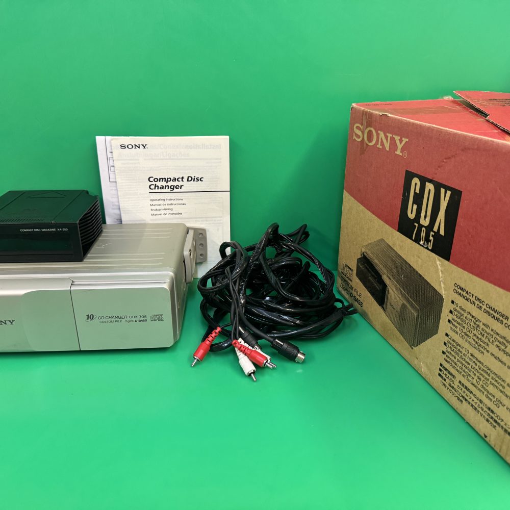 Sony Car Radio Stereo 10 Disc Plug In Cd Changer Model Cdx-705 Boxed Complete