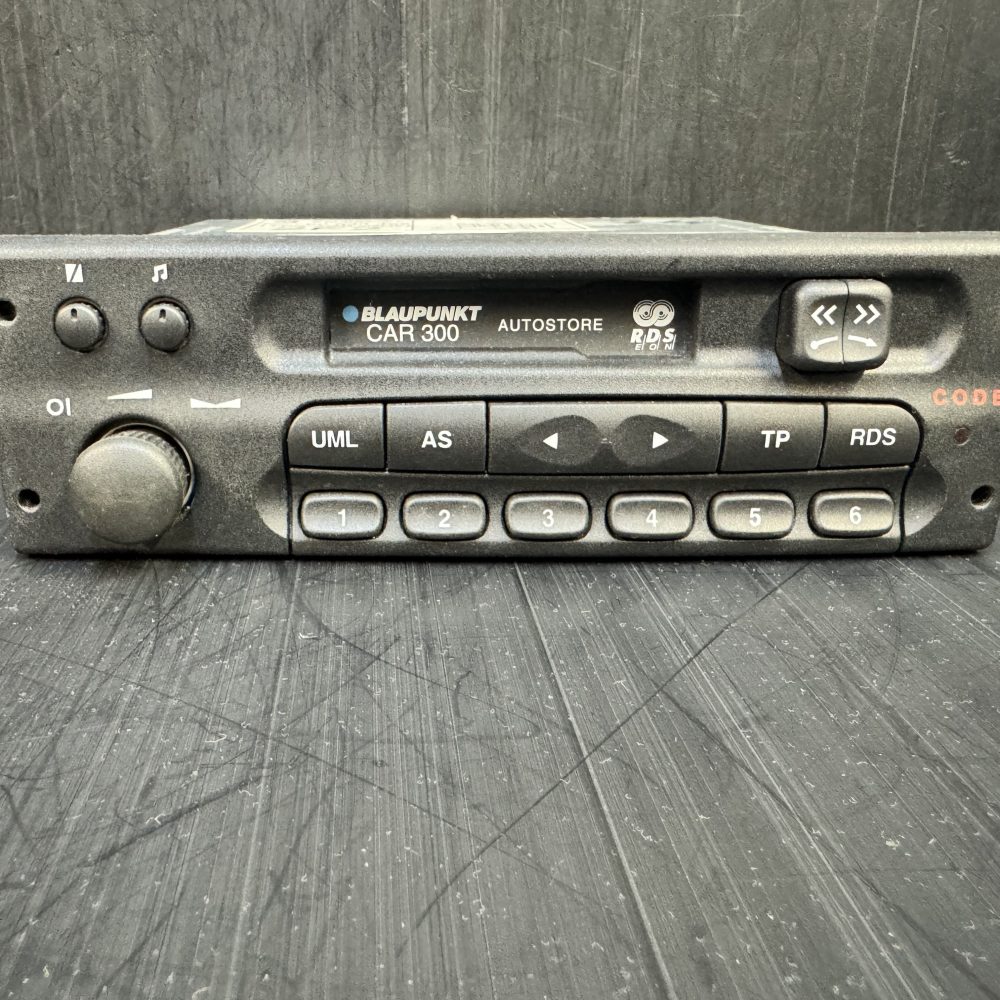 Vauxhall Blaupunkt Car300 old car radio cassette player and with code