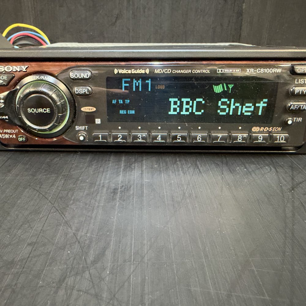 Old Wood front Sony Car Radio Stereo Cassette Player Model Xr-C8100rw