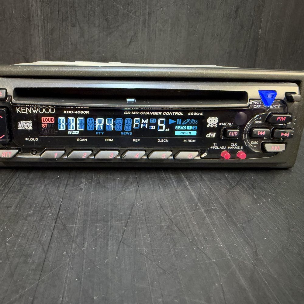Old School Kenwood Car Radio Stereo Cd Player Kdc-4080r with changer control