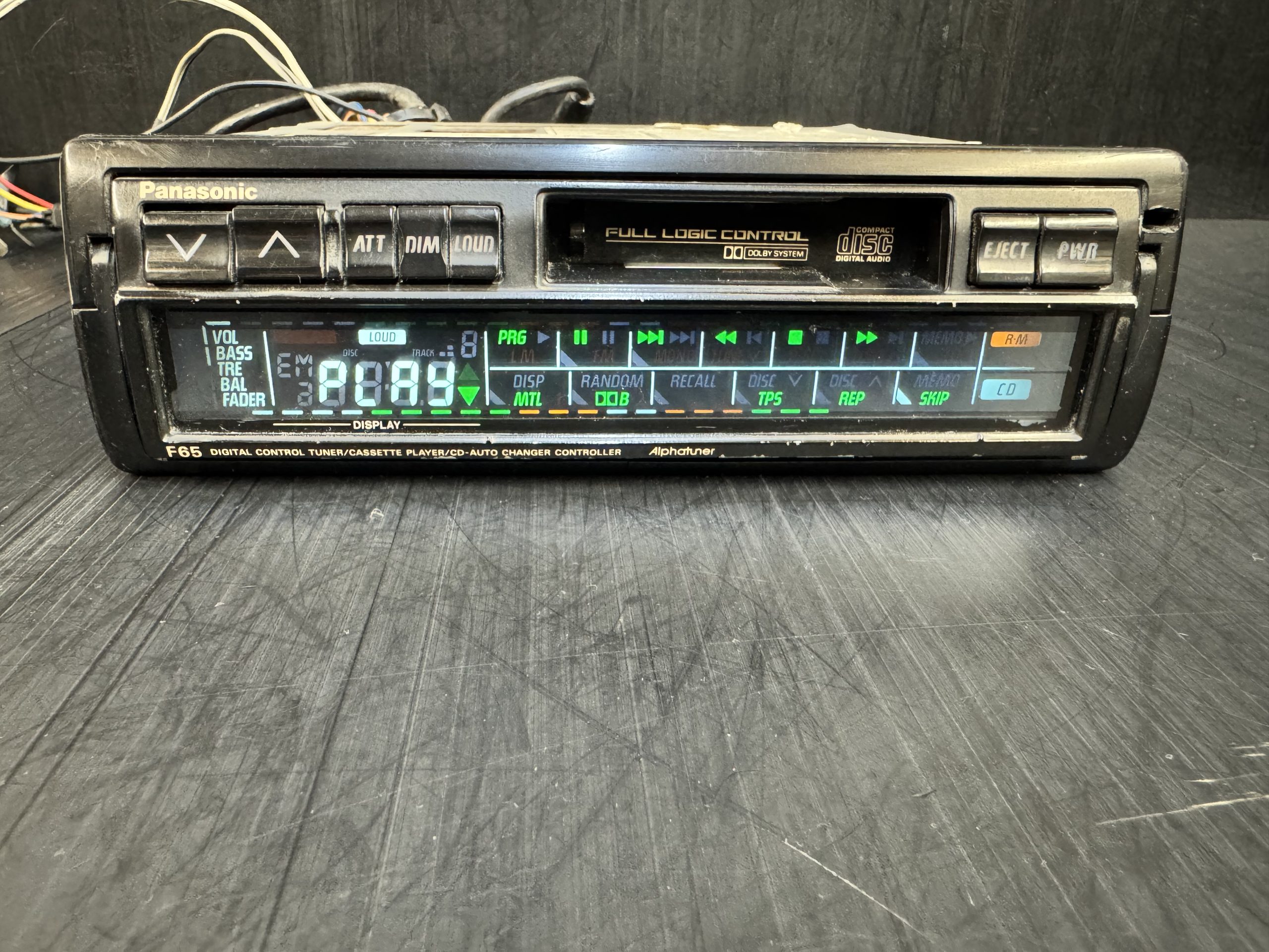 Panasonic F65 Rare Touchscreen car Radio Stereo Cassette player - Image 4