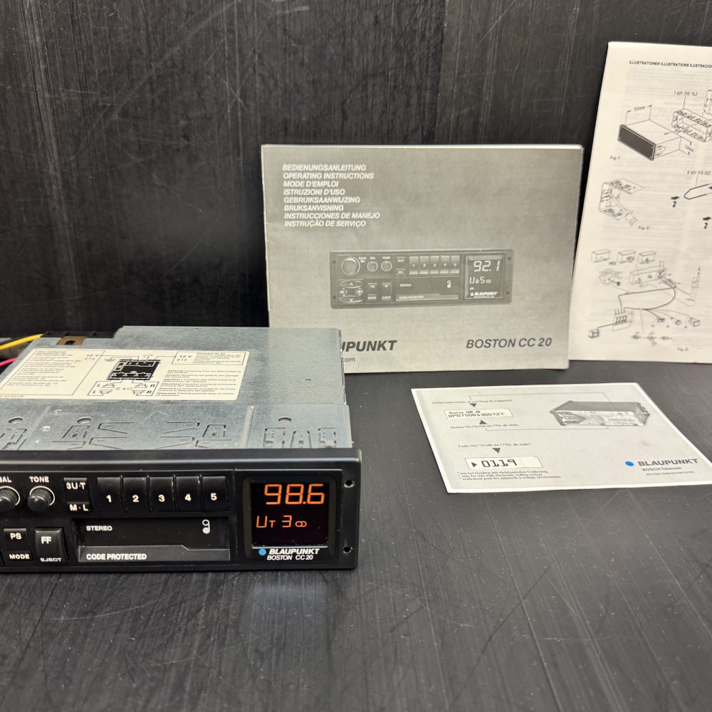 Blaupunkt Boston CC20 old car radio cassette player Fantastic condition
