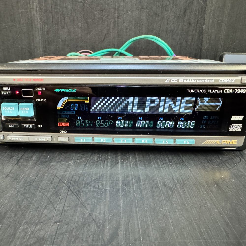 Alpine Rare Copper Chassis Car Radio Stereo Cd Player Model Cda-7949e Pre amp model